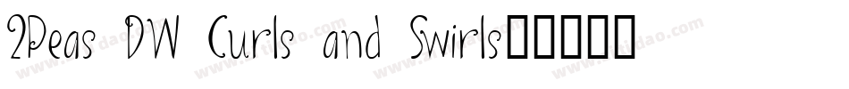 2Peas DW Curls and Swirls字体转换